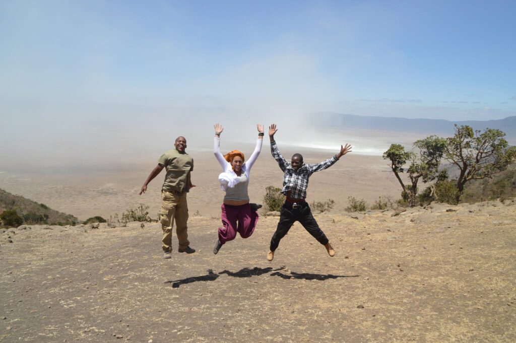 giulia e Wiliam Kiboko a Ngorongoro